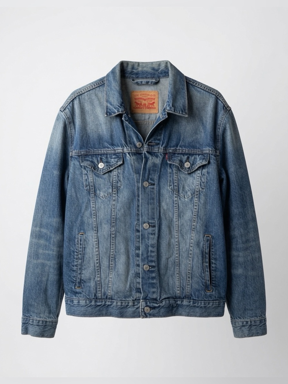 LEVI'S STRAUSS & CO Denim Trucker Jacket VINTAGE Size L